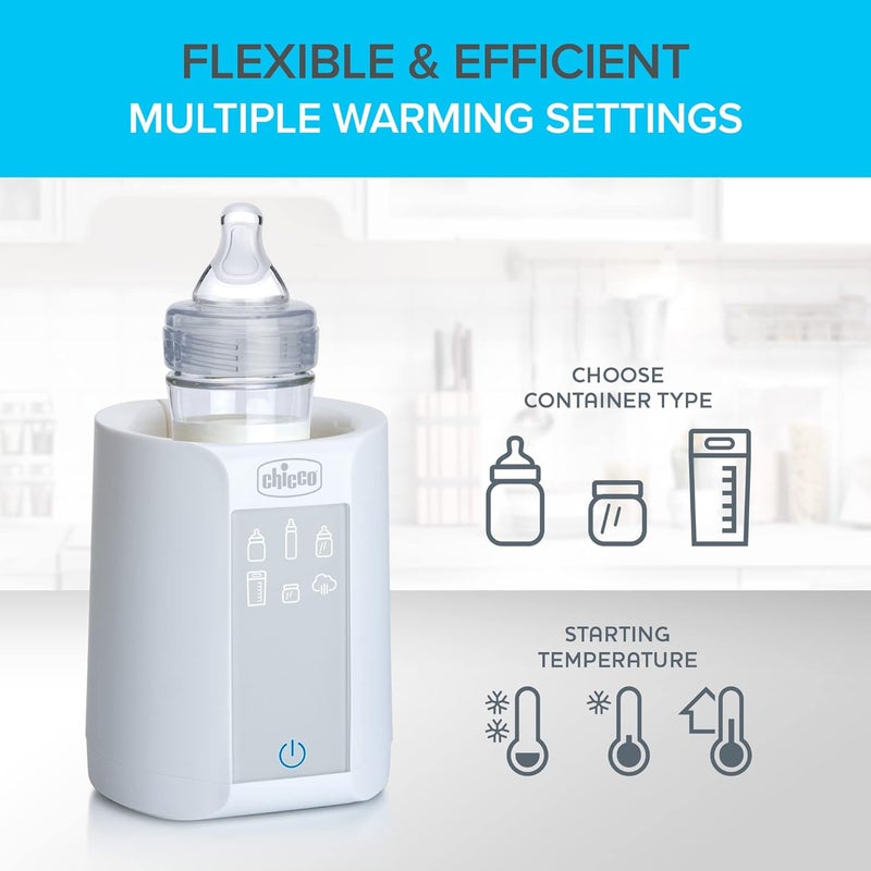 Chicco Digital Bottle Warmer & Sterilizer for Baby Bottles, Baby Food Jars, and Milk Bags | Eliminates 99.9% of Germs | 4 Heating Options | Digital Touchscreen| Automatic Shut-Off & Sound Alert - Image 4
